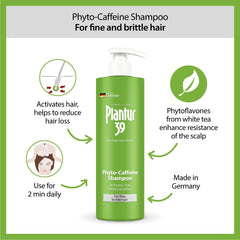 Creamy lather from Plantur 39 cleanses while nourishing fine hair