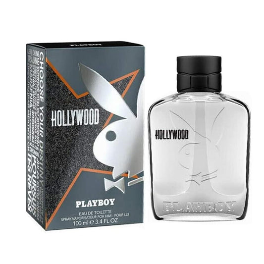 Playboy Hollywood bottle with lasting scent for daily confidence.