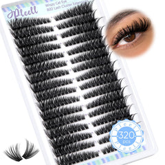 Pleell Lash Clusters Cat-Eye 80D for bold day-to-night looks with easy DIY application.
