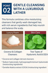 Plus eau Mellow application on mid-lengths to ends for smoothness.