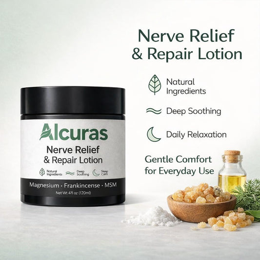 PLYNXE Alcuras Cream on the neck delivers gentle calm after a long day.
