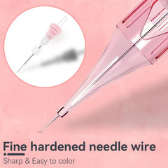 PMUBEAUTY stabilizing system precision needles support straight lines with minimal wobble.