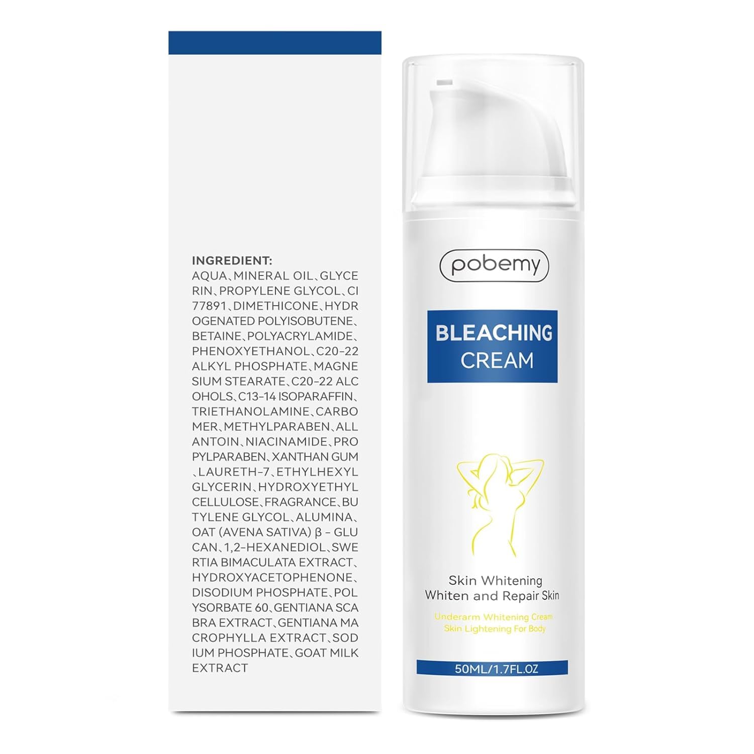 POBEMY cream on skin after use reveals soft, hydrated finish