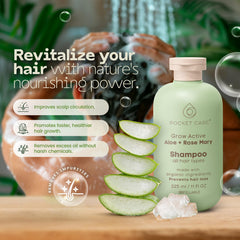 PocketCare Organic Shampoo foaming lather invites luxurious wash experience and thorough cleansing.