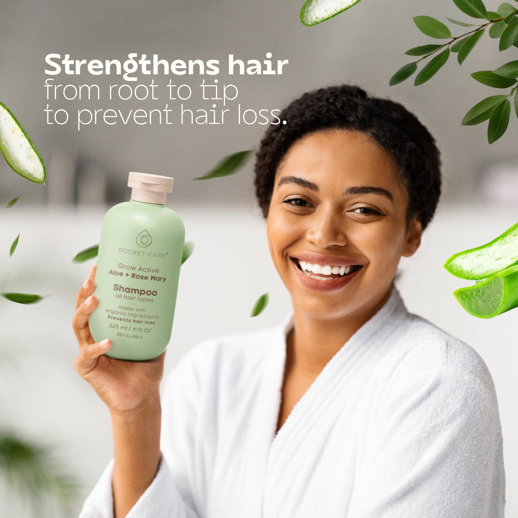 PocketCare Organic Shampoo scalp-soothing-relief supports comfortable cleansing for sensitive skin.
