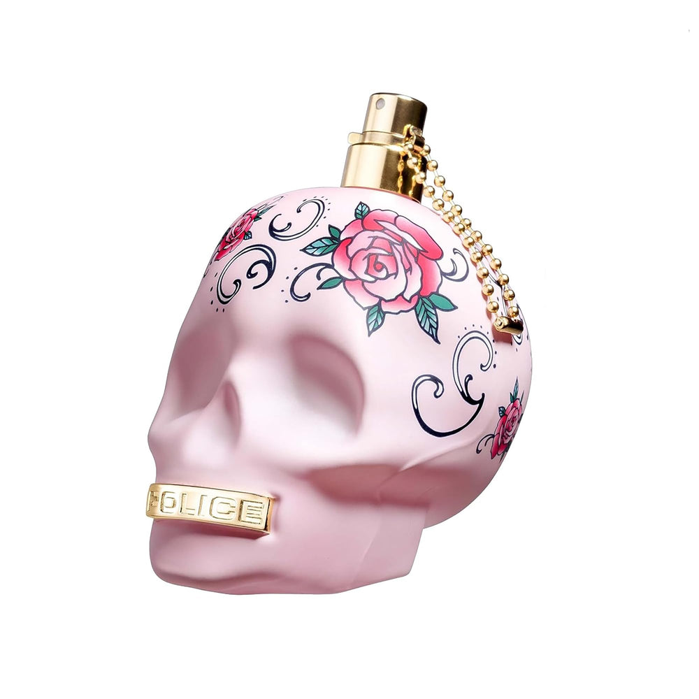Police To Be Tattooart bottle front view, bold design for confident daytime wear