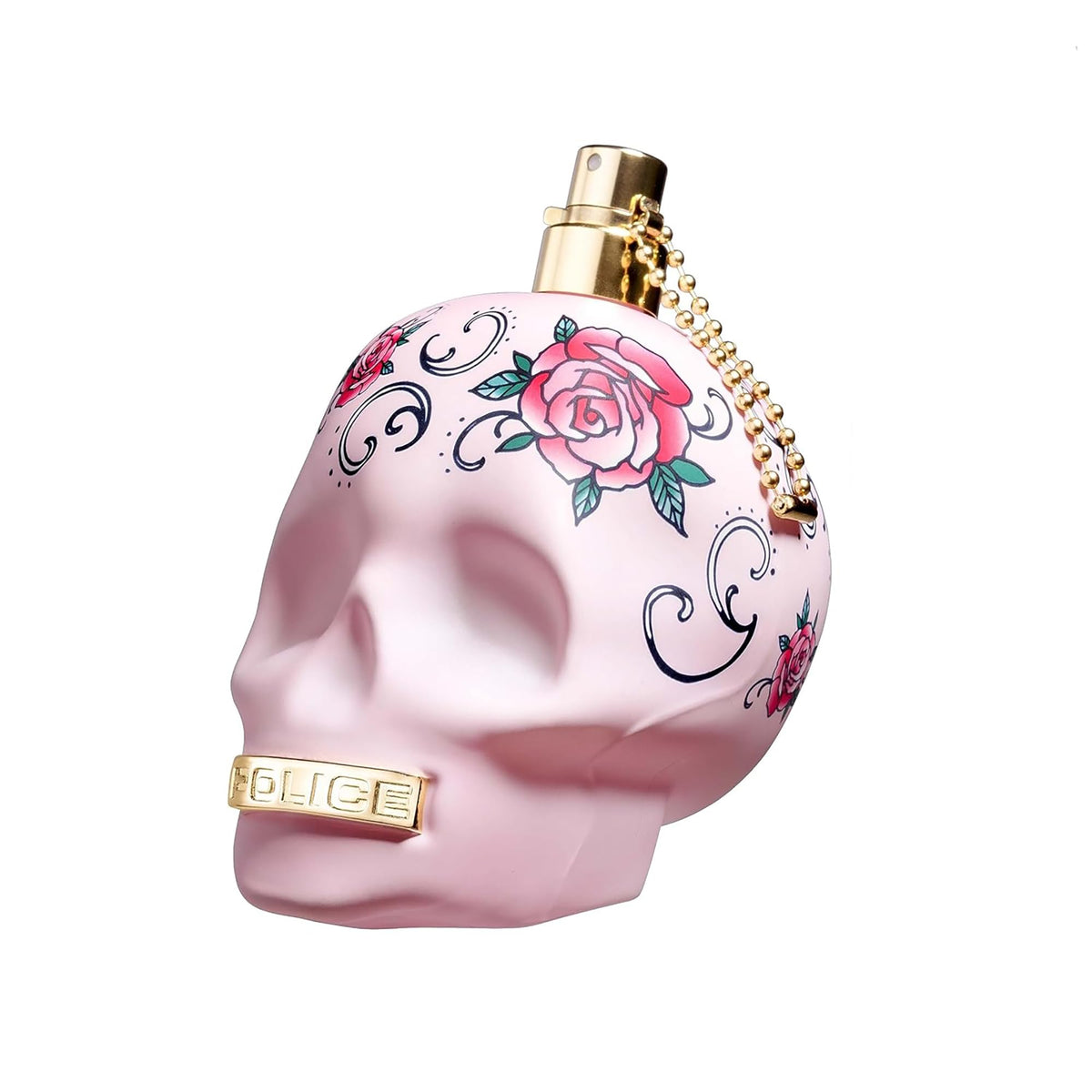 Police To Be Tattooart bottle front view, bold design for confident daytime wear