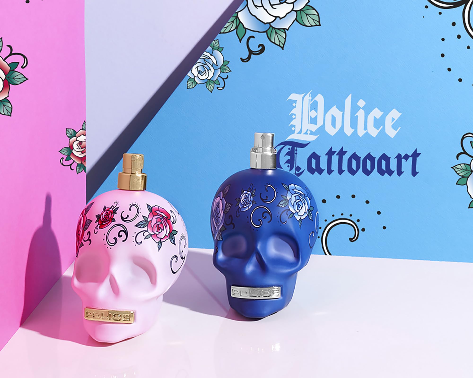 Police To Be Tattooart logo closeup, brand recognition and premium feel