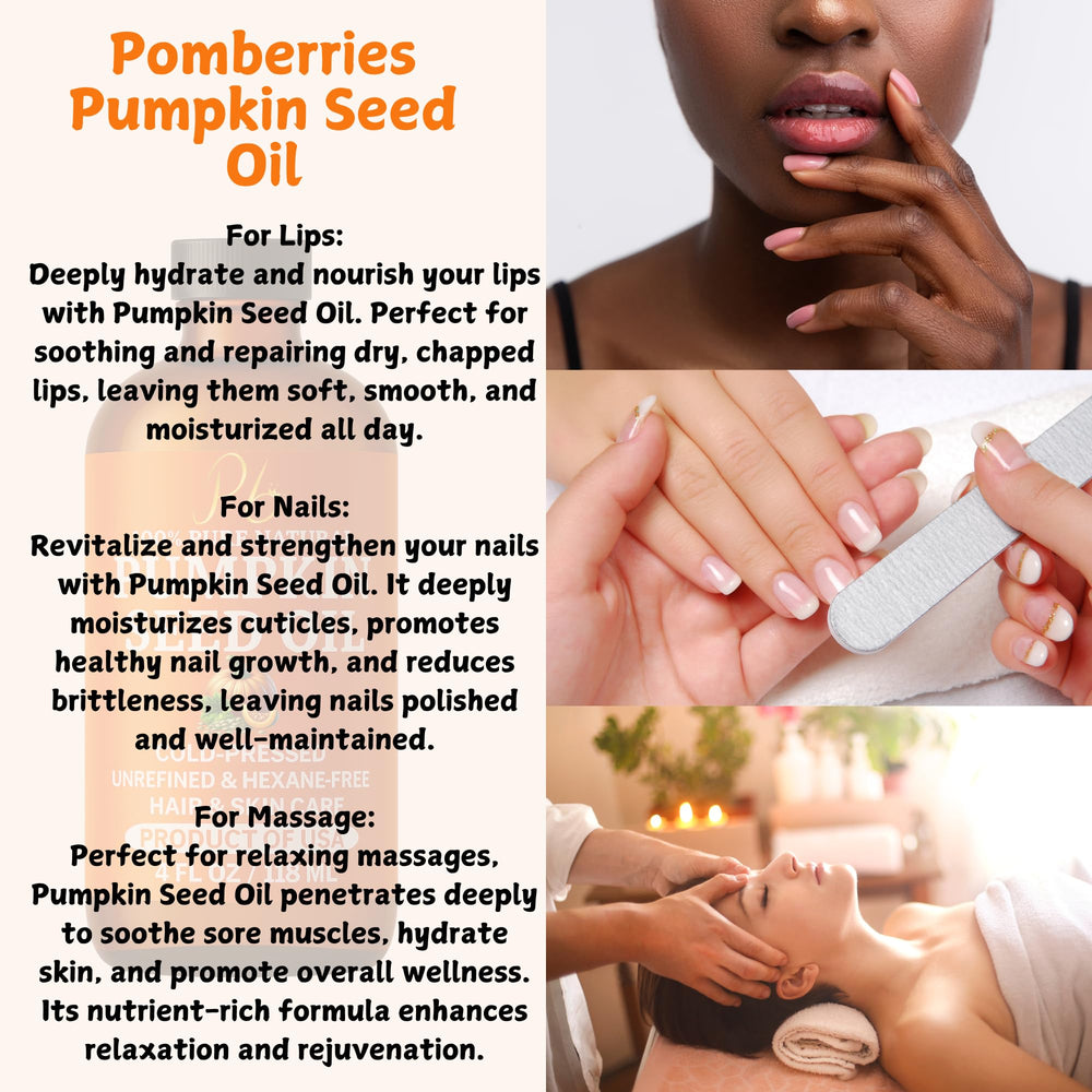 Pomberries finished silky hair after oil application suggesting softness and shine.