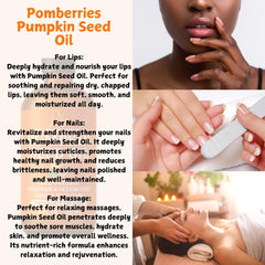 Pomberries finished silky hair after oil application suggesting softness and shine.