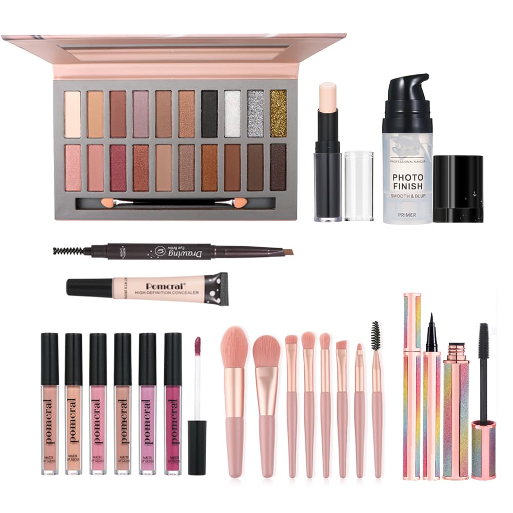 Pomcral makeup set eyeshadow palette: versatile shades for day-to-night looks