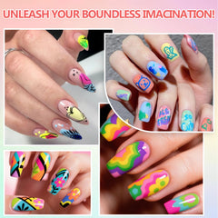 Ponhey daily-use nail design ideas with the 24-color kit