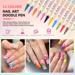 Ponhey versatile set ideal for home or salon-style nail designs.