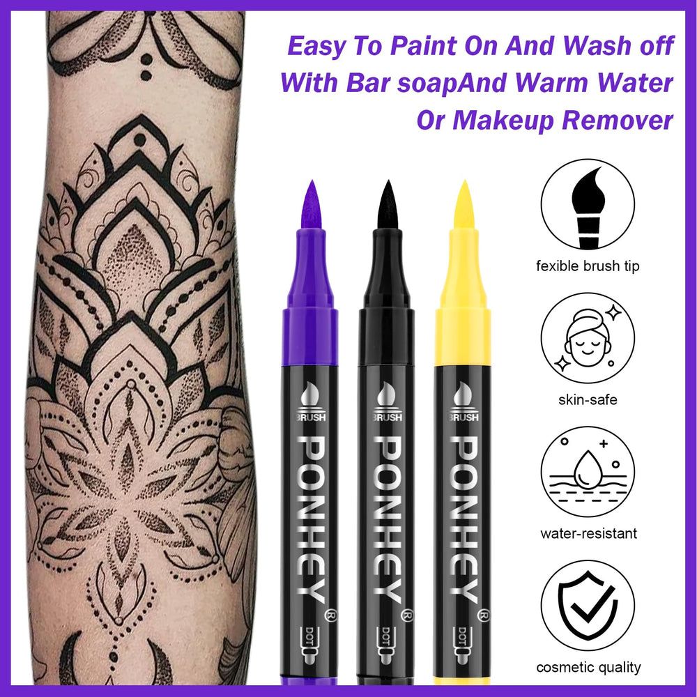 Ponhey dual-end tattoo pens offer fine lines and broad fills