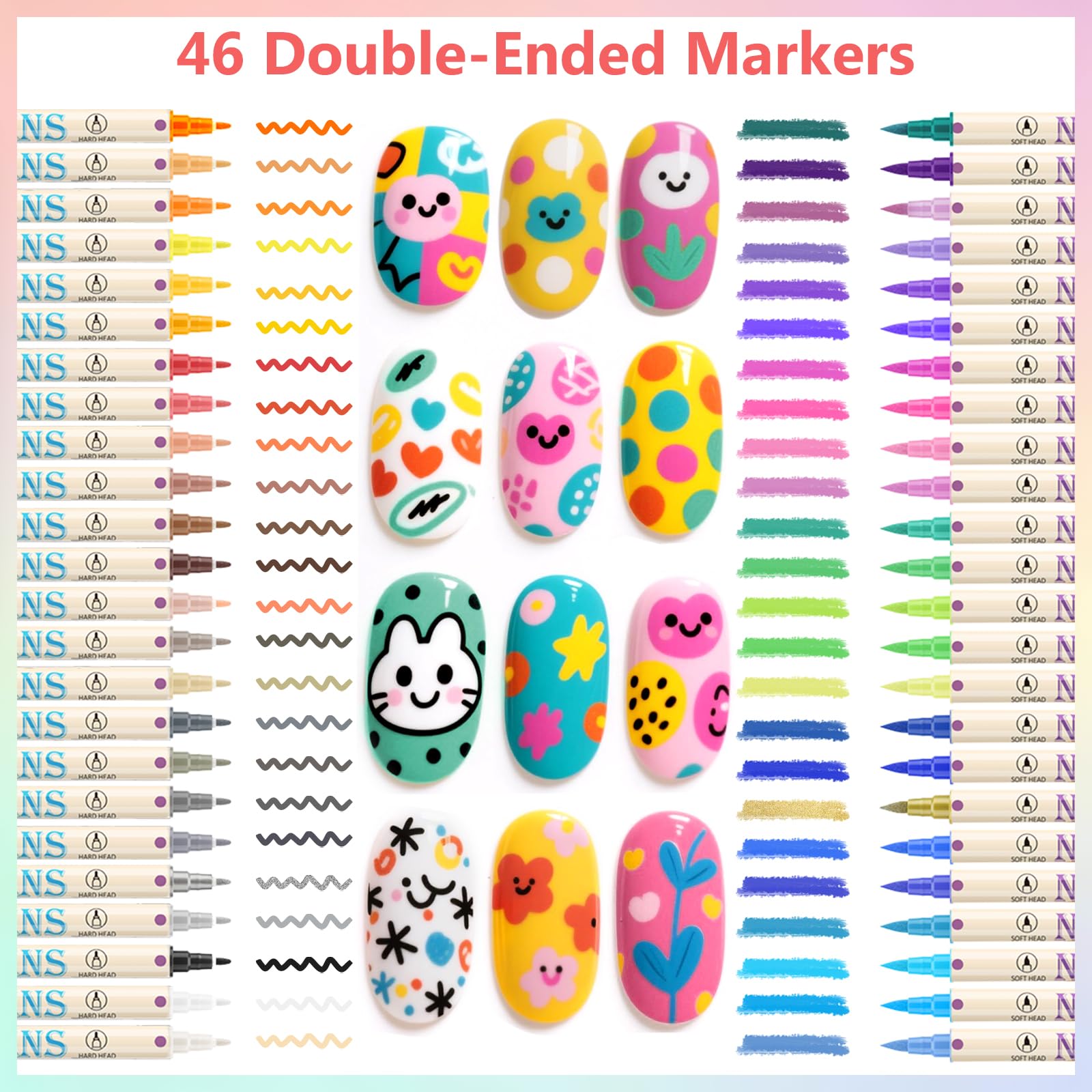 Ponhey easy-use beginner-friendly nail art pens for quick designs.