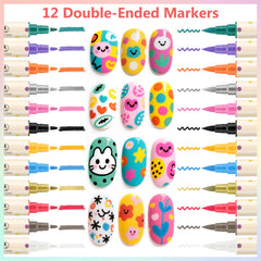Ponhey beginner-friendly use; shake, press, and create unique nail art.