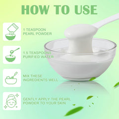 Ponhey Pearl Powder hand mask application improves skin moisture on hands