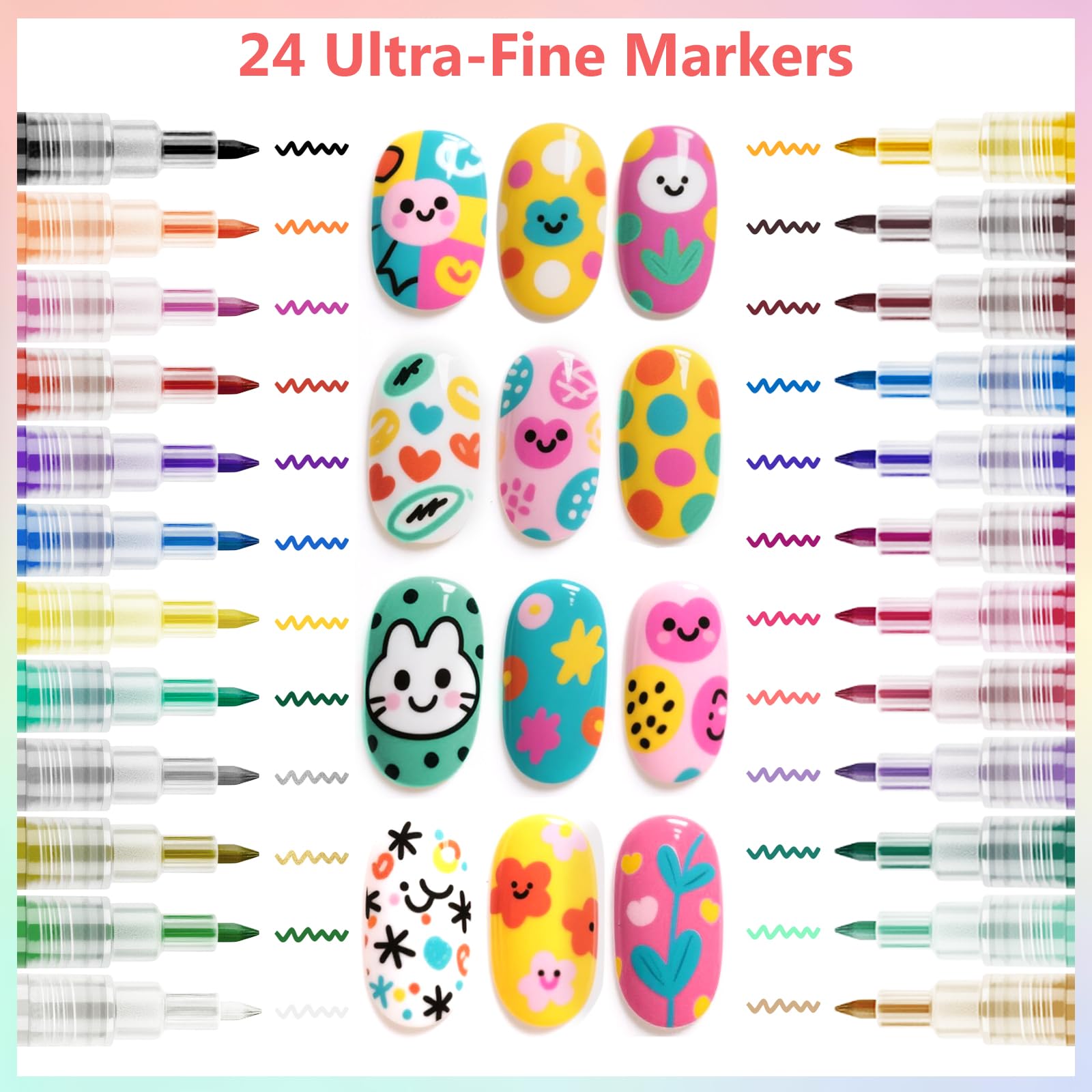 Ponhey color swatches showing vivid colors for bold nail art ideas