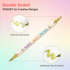 Ponhey precision 0.7mm tip enables fine details and delicate lines.