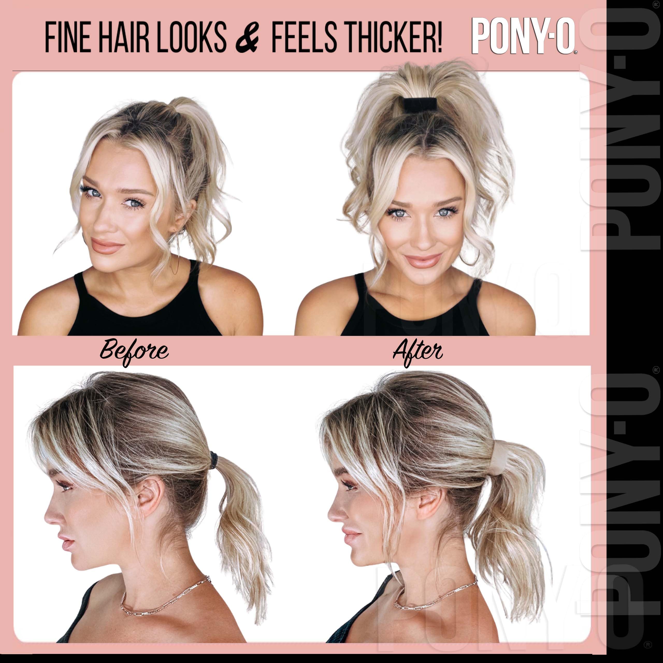 PONY-O copper-core design highlights gentle removal and hair safety.