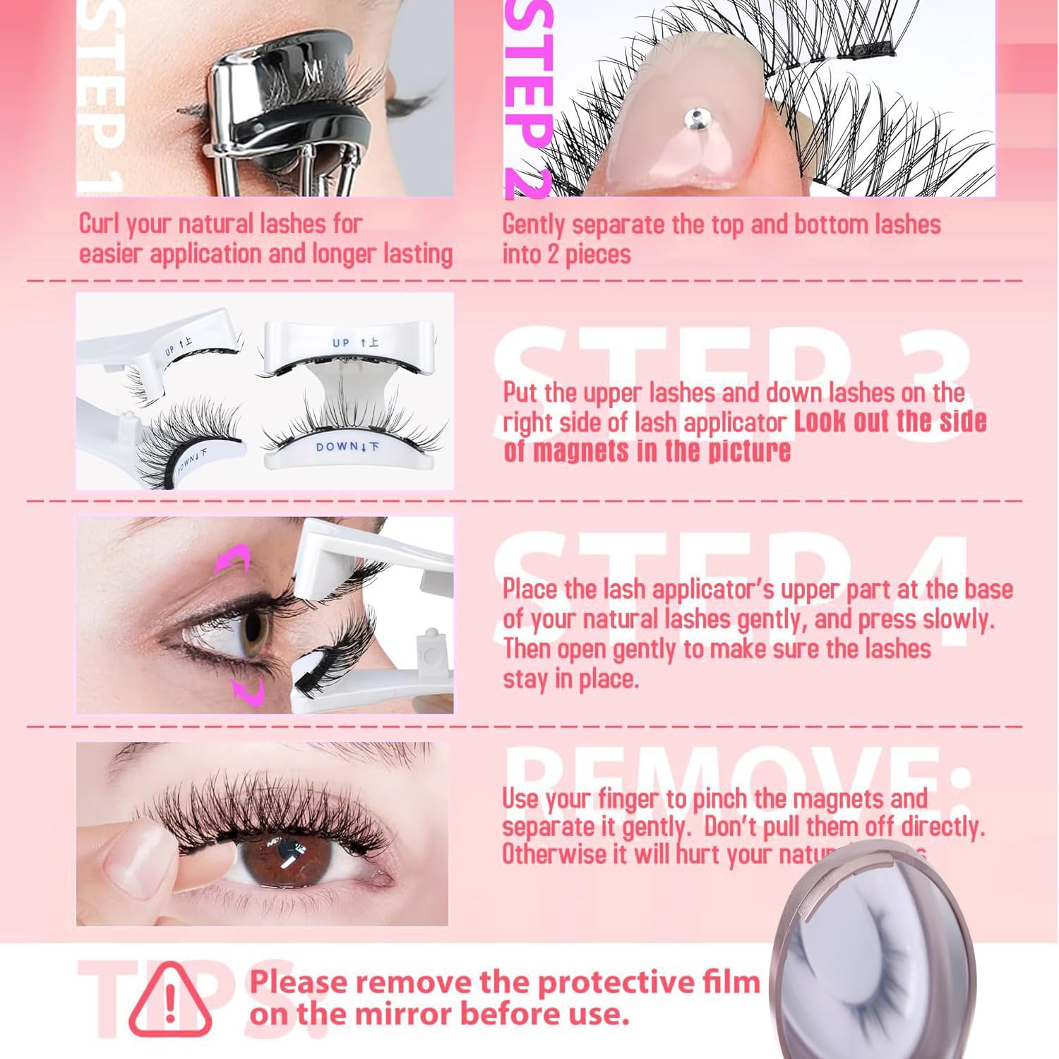 Easy removal without glue or messy residue.