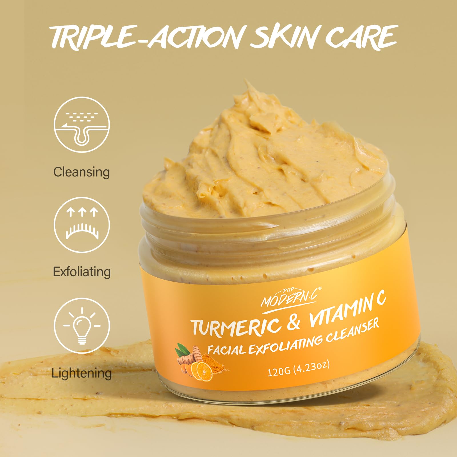 POP MODERN.C aloe vera and witch hazel soothe and purify.