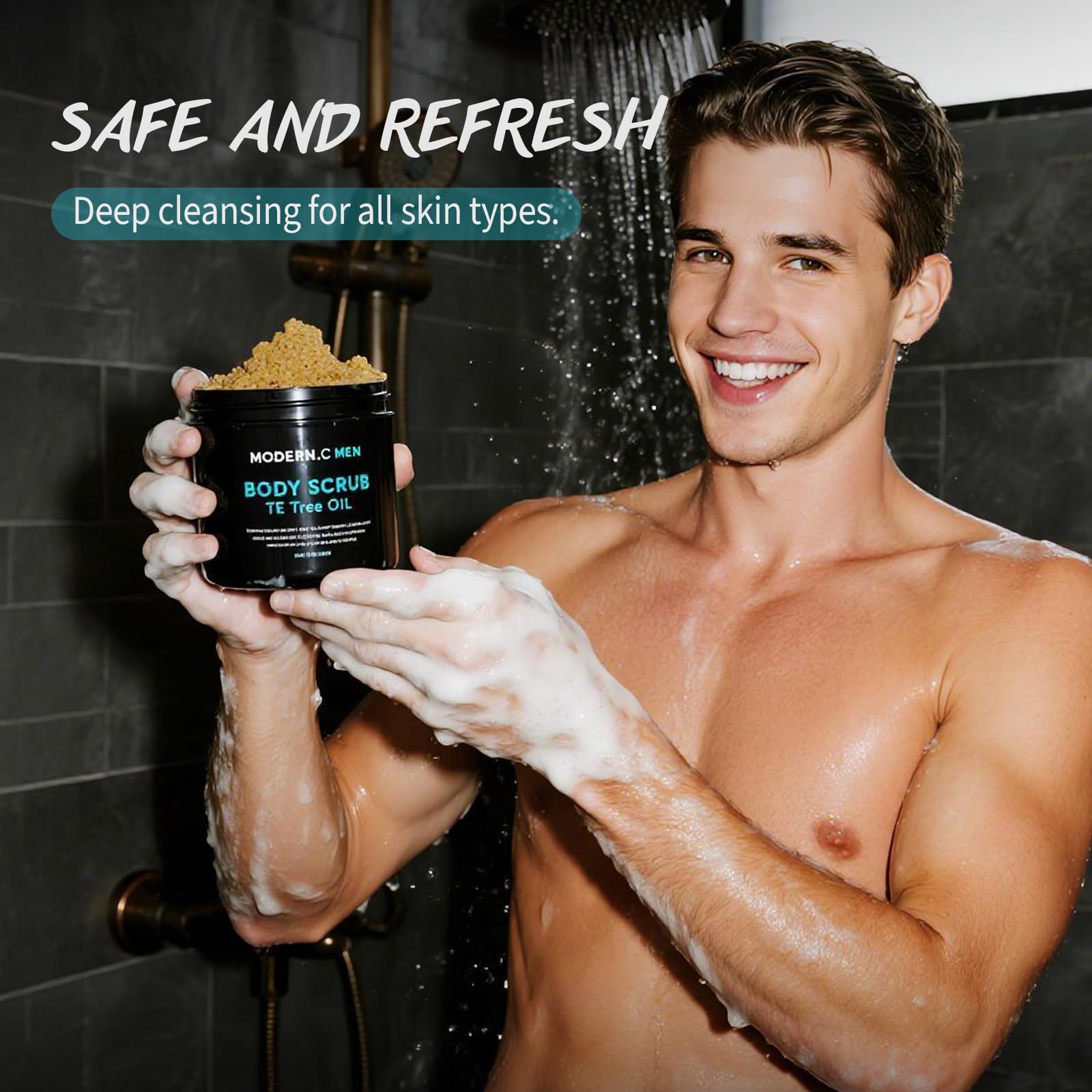 Creamy texture of POP MODERN.C dual-acid exfoliation action.