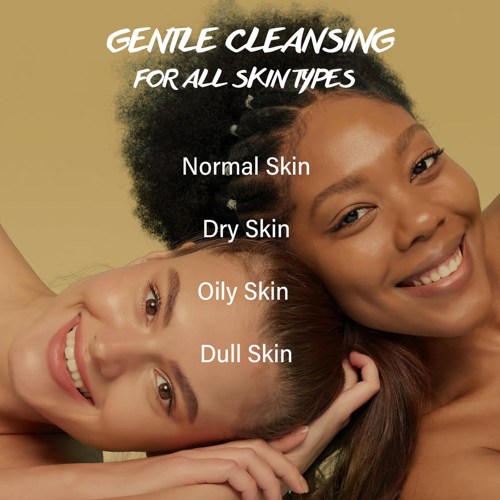 POP MODERN.C close-up of clean skin after washing with the product.