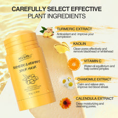 POP MODERN.C Turmeric Clay Mask close-up shows a smooth, creamy texture.
