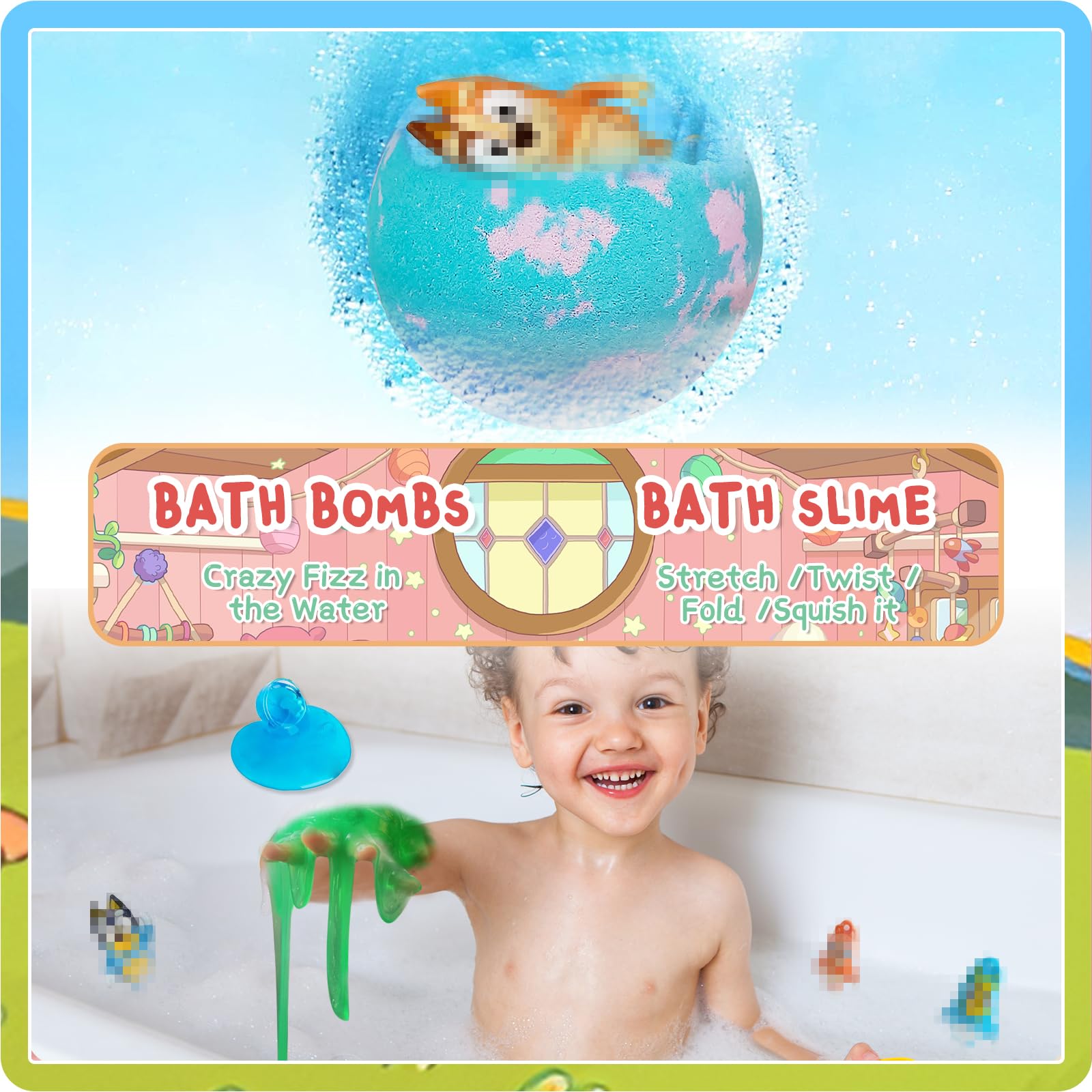 POPBATH slime bath bomb offers stretchable, reusable fun