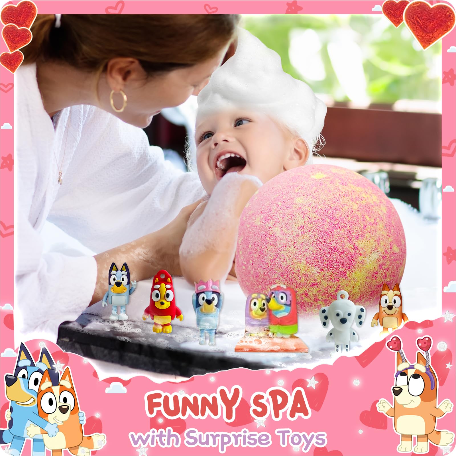 POPBATH Grapefruit bath bomb creates sparkling color and zesty aroma