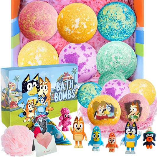 POPBATH XXL kids bath bombs in surprise box for colorful bath time