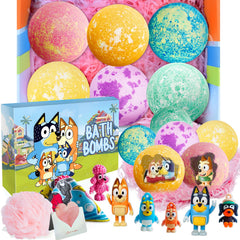 POPBATH XXL kids bath bombs in surprise box for colorful bath time