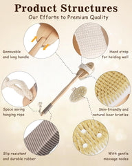 POPCHOSE natural materials keep the brush lightweight and travel-ready