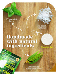 POPCHOSE eucalyptus steamers dissolving quickly to release fragrance in the shower.