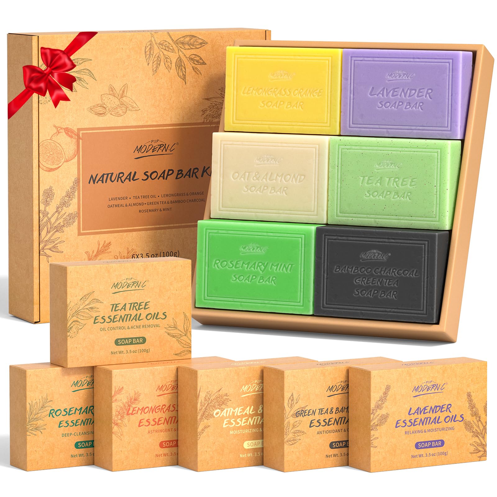 POP MODERN.C tea tree soap offers refreshing cleanse and balanced skin.