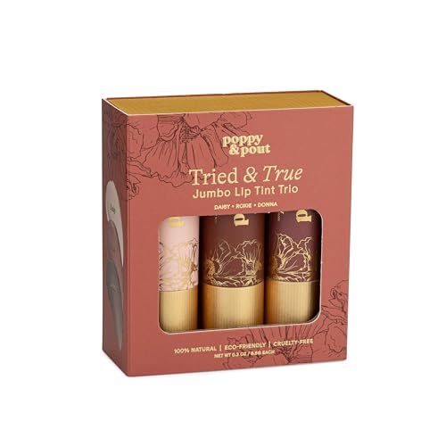 Poppy & Pout Roxie lip tint delivers soft minty shine