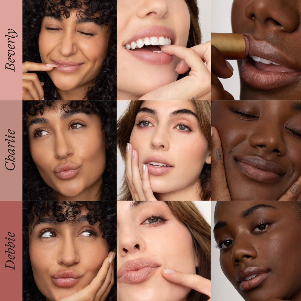 Poppy & Pout vitamin E provides gentle lip care and glow.