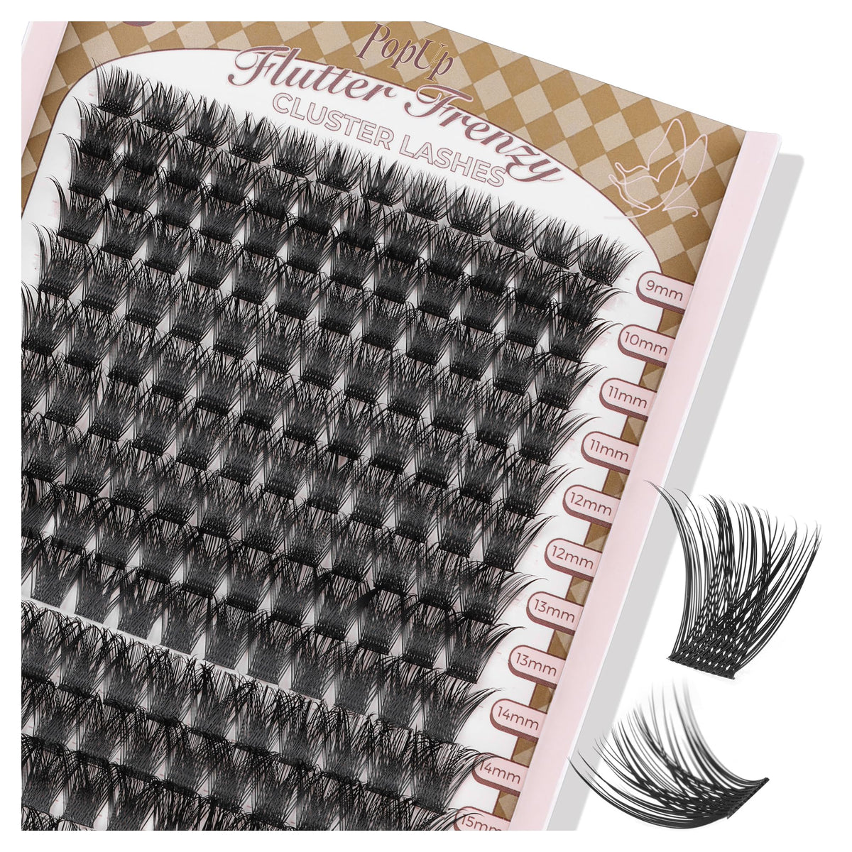 PopUp cluster lashes 168pcs wispy style for daily wear