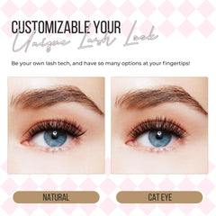 PopUp cluster lashes 9-18mm mix with D curl for versatile looks