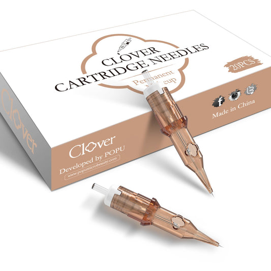 POPUPMU Clover cartridges 3RL shown for precise shading and clean lines.