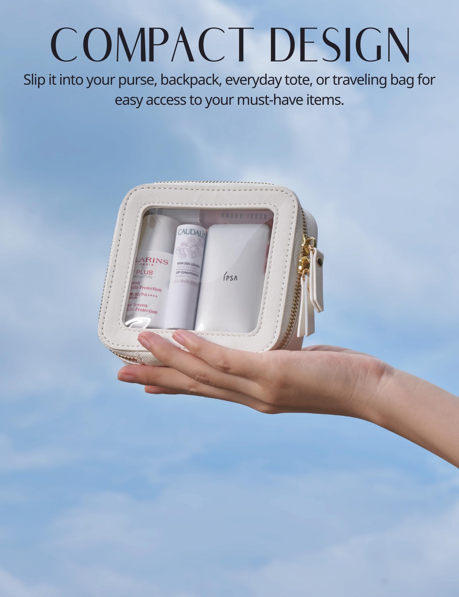 Popvibe medium dimensions accommodate daily essentials for travel.