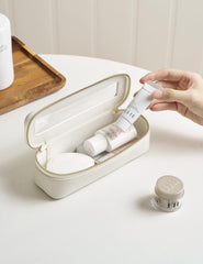 Popvibe compact slim makeup bag fits in a purse.