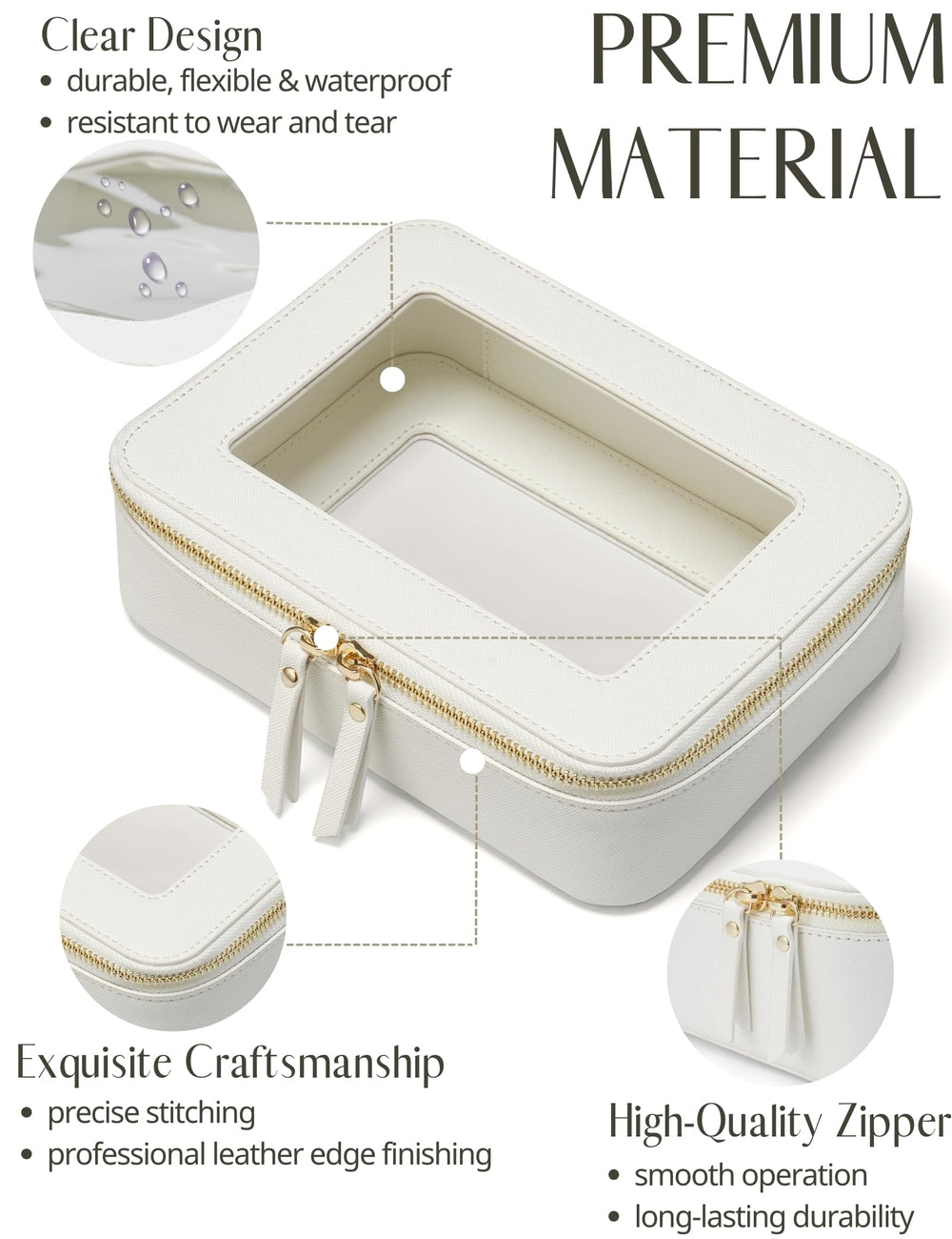 Popvibe water-resistant material protects contents during travel.