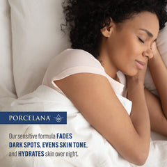 Porcelana jar packaging highlighted for premium feel and easy application.