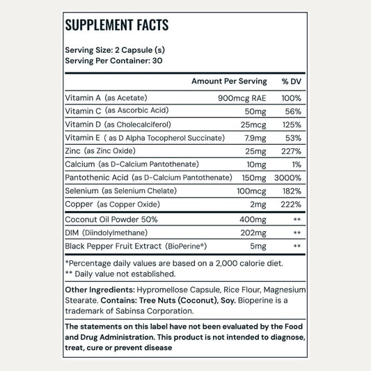 Pore Favor Zinc bottle highlights zinc for healthy skin nourishment.
