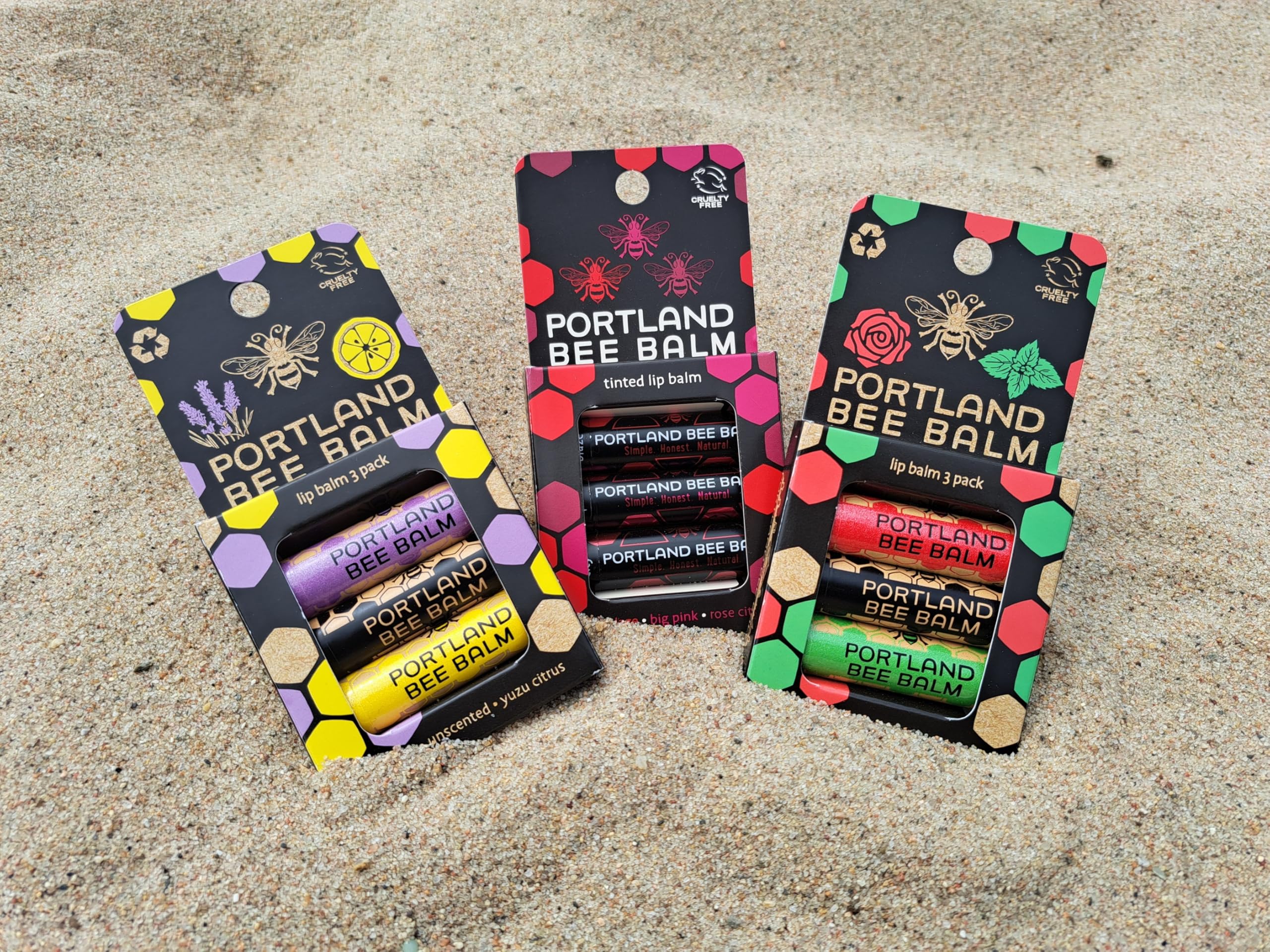 Portland Bee Balm cruelty-free logo on packaging