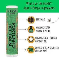 Pacific Northwest beeswax in Portland Bee Balm supports regional purity and care.