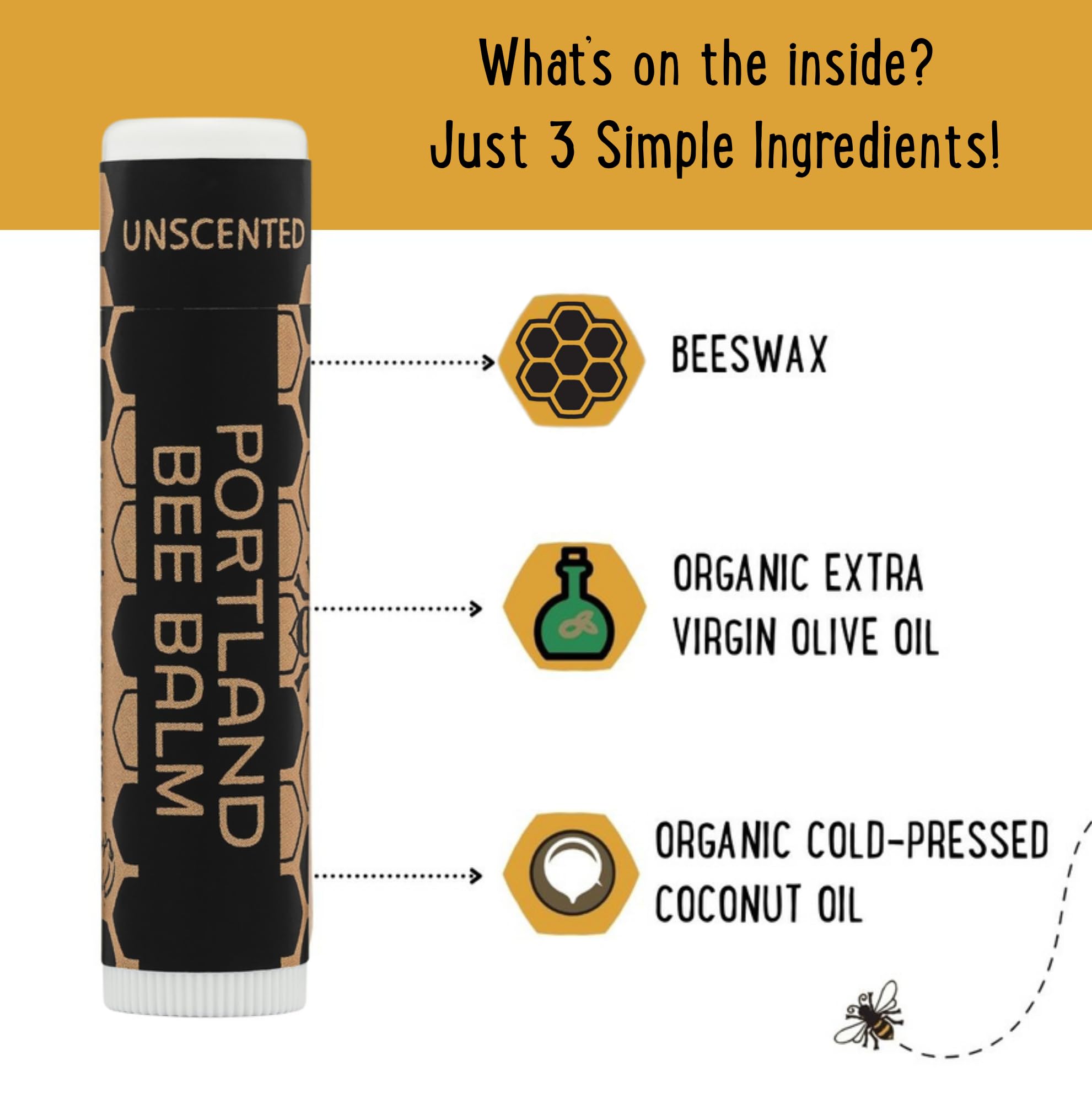 Portland Bee Balm lip balm tube supports cruelty-free beauty