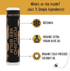 Portland Bee Balm lip balm tube supports cruelty-free beauty